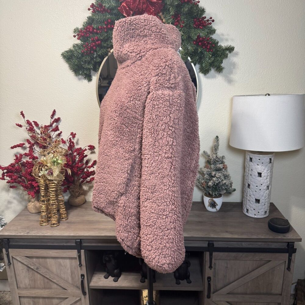 Lululemon Warmth Restore Fleece Mauve aPullover Women's 6 Sherpa Outerwear Cozy - Picture 3 of 8